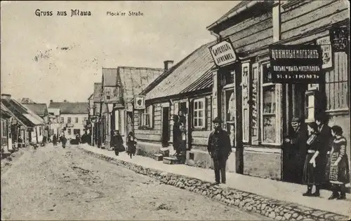 Ak Mława Mlawa Mielau Polen, Plocker Straße
