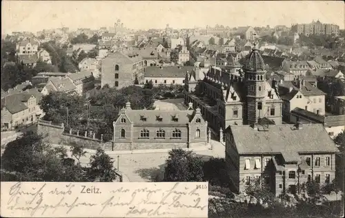 Ak Zeitz im Burgenlandkreis, Panorama