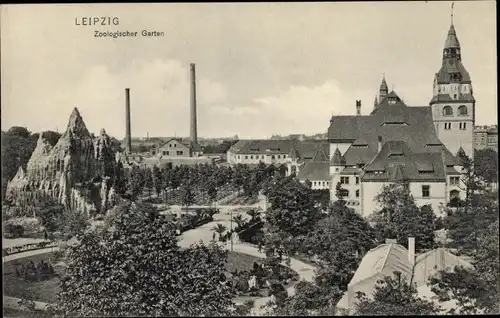 Ak Leipzig in Sachsen, Zoologischer Garten