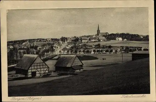 Ak Bergen auf der Insel Rügen, Gesamtansicht