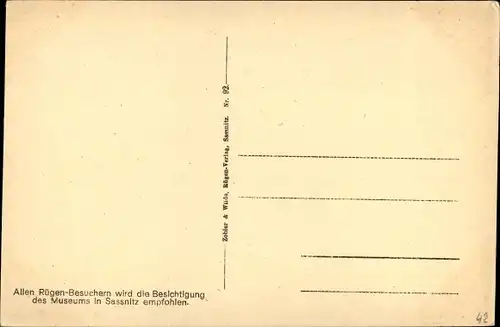 Ak Bergen auf der Insel Rügen, Gesamtansicht