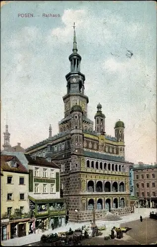Ak Poznań Posen, Rathaus