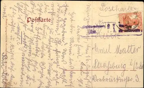 Ak Wintzenbach Winzenbach Elsass Bas Rhin, Spezereihandlung, Straßenpartie