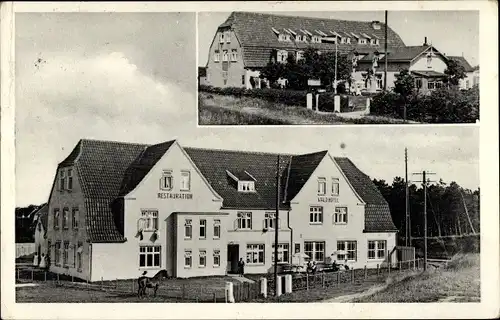 Ak Nordseebad Sankt Peter Ording, Waldhotel