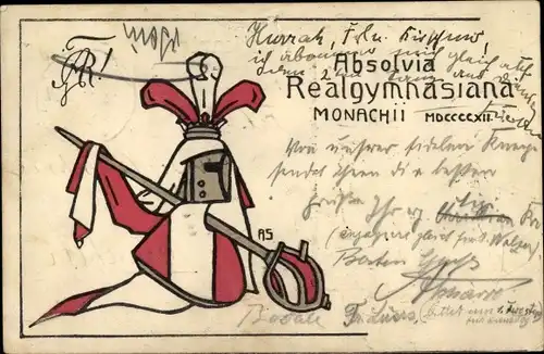Studentika Ak München, Absolvia Realgymnasiana Monachii MDCCCCXII