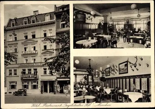 Ak München, Hotel Restaurant Ingolstädter Hof, Arnulfstraße 10