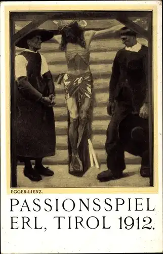Künstler Ak Egger Lienz, Erl in Tirol, Passionsspiel 1912