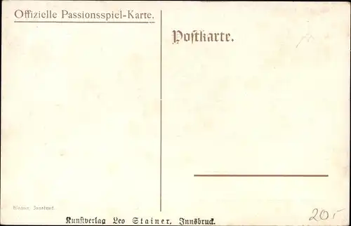 Künstler Ak Egger Lienz, Erl in Tirol, Passionsspiel 1912