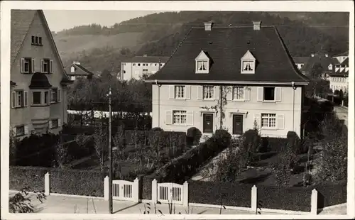 Foto Ak Freiburg im Breisgau, Villa, Garten