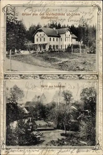 Jugendstil Ak Lochham Gräfelfing Oberbayern, Waldschänke