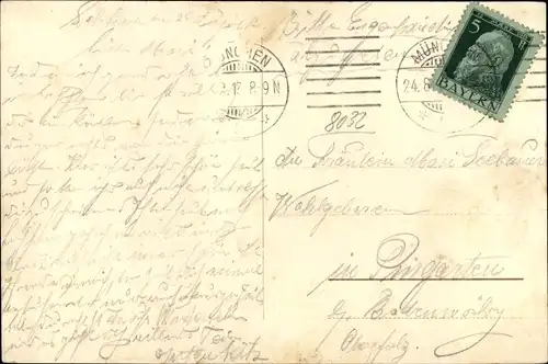 Jugendstil Ak Lochham Gräfelfing Oberbayern, Waldschänke