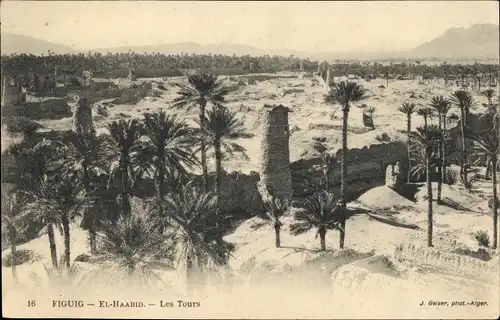 Ak Figuig Oudaghir Algerien, El-Haabid, Les Tours