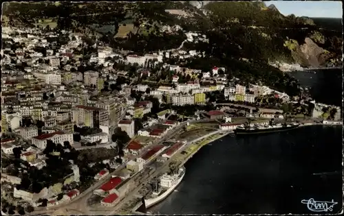 Ak Bougie Algerien, Vue sur le Port et une partie de la Ville