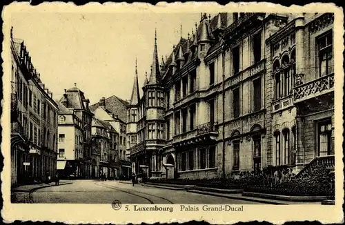Ak Luxemburg Luxembourg, Palais Grand-Ducal