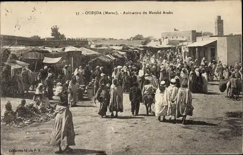 Ak Oudjda Oujda Marokko, Animation du Marche Arabe