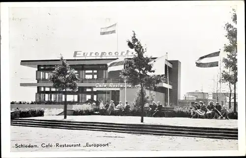 Ak Schiedam Südholland Niederlande, Café Restaurant Europoort