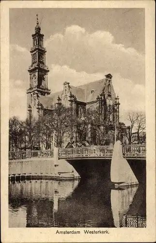 Ak Amsterdam Nordholland Niederlande, Westerkerk