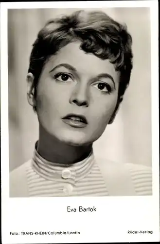 Ak Schauspielerin Eva Bartok, Portrait