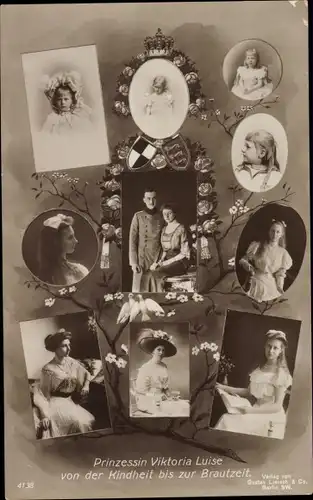 Ak Prinzessin Victoria Luise von Preußen, Herzog Ernst August von Braunschweig, Liersch 4138