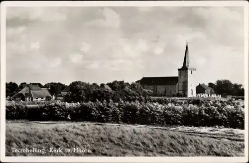 Ak Hoorn Terschelling Friesland Niederlande, Kerk te Hoorn