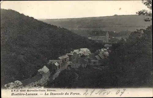 Ak Hastière Lavaux Hastière Wallonien Namur, La Descende du Feron