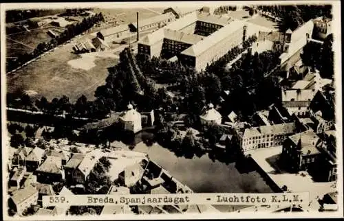 Foto Ak Breda Nordbrabant Niederlande, Spanjaardsgat, Luchtfoto K.L.M.