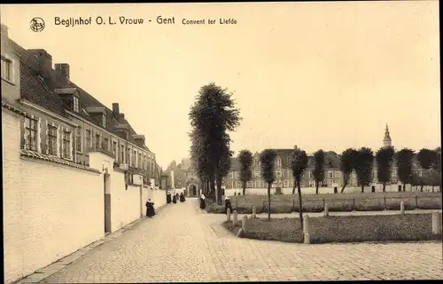 Ak Gand Gent Ostflandern, Begijnhof O.L. Vrouw, Convent ter Liefde