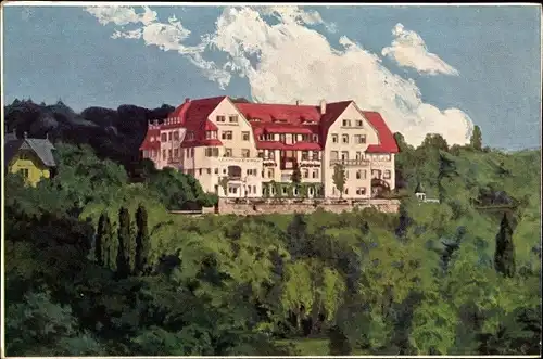 Ak Dresden Loschwitz, Dr. Möllers Sanatorium, Außenansicht