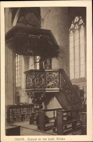 Ak Goch Niederrhein, Kanzel in der Katholischen Kirche