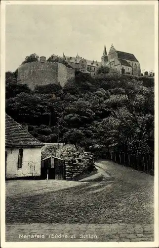 Ak Mansfeld im Harzvorland, Schloss, Außenansicht