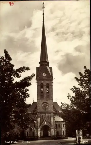 Ak Bad Elster im Vogtland, Kirche, Außenansicht