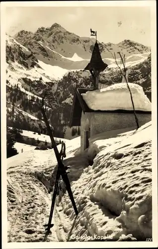 Ak Reichenbach Oberstdorf im Oberallgäu, Gaisalp Kapelle, Winteransicht, Schnee