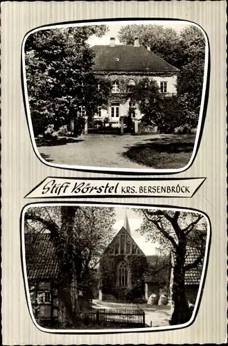Ak Börstel Berge Niedersachsen, Stift Börstel, Außenansichten