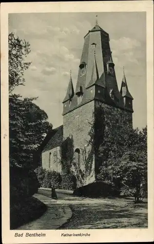 Ak Bad Bentheim in Niedersachsen, Katharinenkirche, Außenansicht