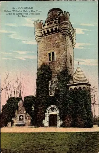 Ak Dortmund im Ruhrgebiet, Kaiser Wilhelm Hain, Turm