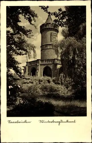 Ak Saarbrücken im Saarland, Winterbergdenkmal