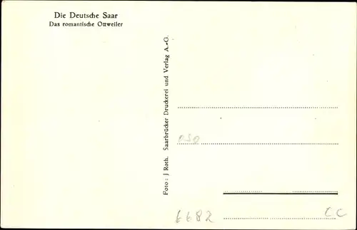 Ak Ottweiler im Saarland, Teilansicht, Kirchturm