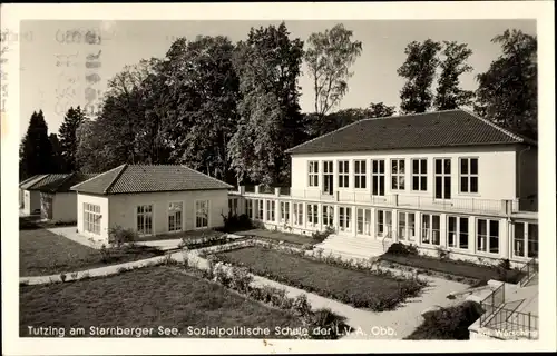 Ak Tutzing am Starnberger See Oberbayern, Sozialpolitische Schule der L.V.A. Obb.