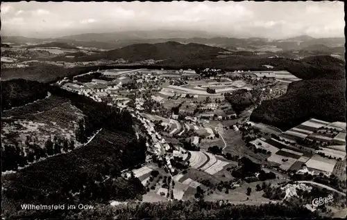 Ak Wilhelmsfeld bei Heidelberg, Panorama, Cafe Restaurant Haus Erika