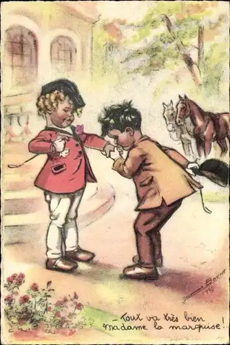 Künstler Ak Bouret, Germaine, Tout va tres bien, Madame la marquise