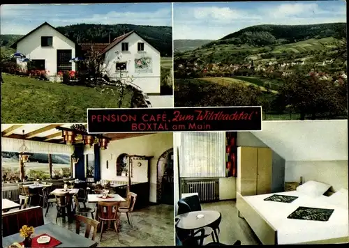 Ak Boxtal am Main, Pension Cafe Zum Wildbachtal, Außenansicht, Umgebung, Gästezimmer