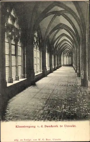 Ak Utrecht Niederlande, Domkerk, Kloostergang