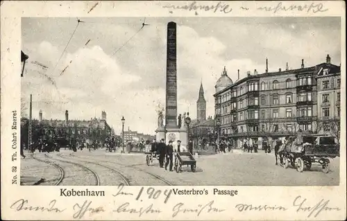 Ak København Kopenhagen Dänemark, Vesterbro's Passage