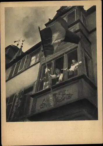 Ak Kaysersberg Kaysersberg Elsass Haut Rhin, Libération 1944, Flagge Frankreichs