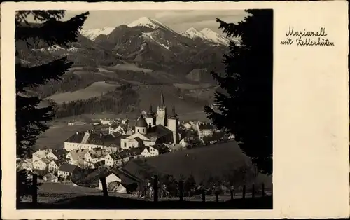 Ak Mariazell Steiermark, Teilansicht mit Zellerhüten