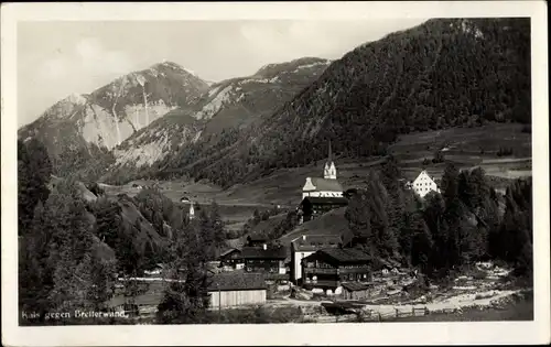 Ak Tirol, Kais gegen Bretterwand, Ort mit Umgebung