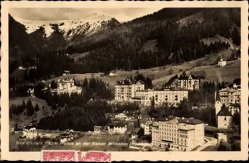 Ak Bad Gastein in Salzburg, Hotels an der Kaiser Wilhelms Promenade