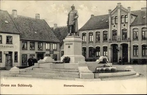 Ak Schleswig an der Schlei, Bismarckbrunnen