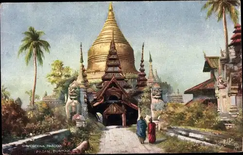 Künstler Ak Bagan Pagan in Myanmar, Shevegeena pagoda