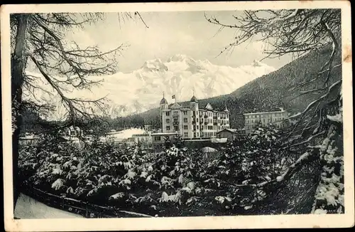 Ak Bad Sankt Moritz Kanton Graubünden, Hotel Engadinerhof